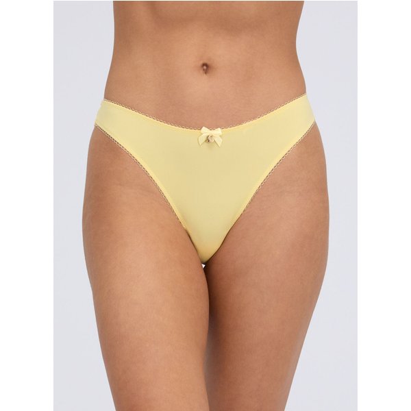 Boux Avenue Sabrina microfibre thong - Butter Yellow - 06