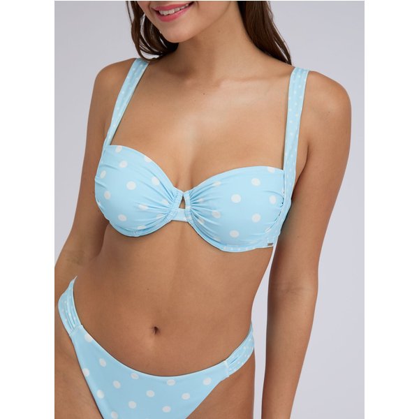 Boux Avenue Soneva polka dot balconette bikini top - Blue Mix - 30B