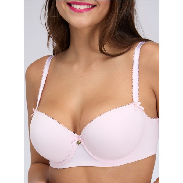Boux Avenue Emma microfibre balconette bra - Blush Pink - 28A