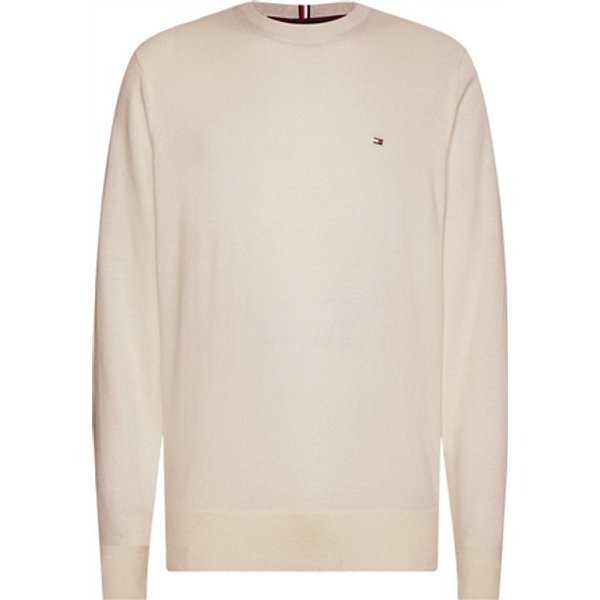 Tommy Hilfiger Pima Sweater - Cream - 2XL