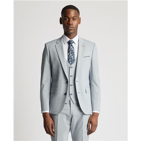 Remus Uomo Matteo Jacket - Light Blue/Grey - 44R