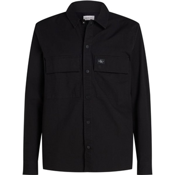 Calvin Klein Jeans Cargo Cotton Ripstop Overshirt - Black - XS