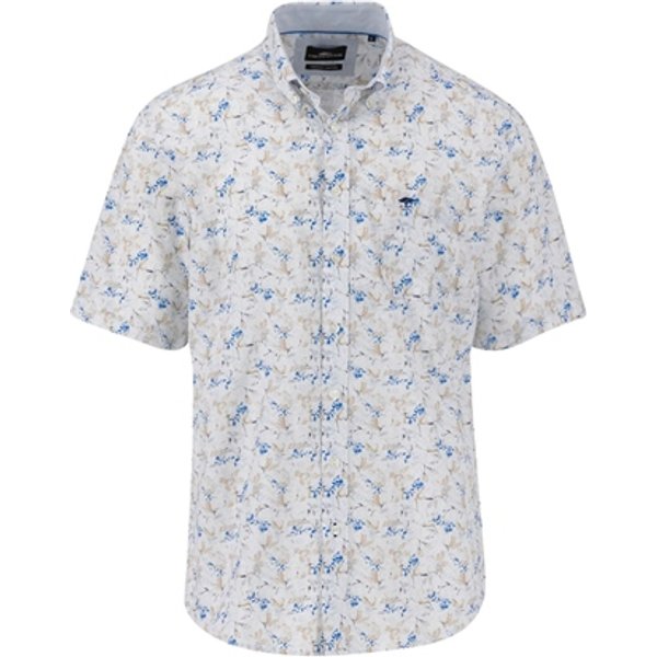 Fynch Hatton Premium Flower Print Shrt Sleeve Shirt - Multi - M