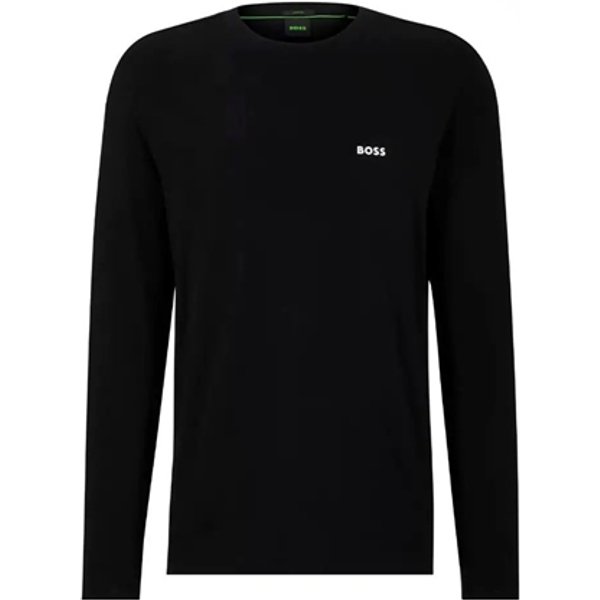 Boss Stretch Cotton Long Sleeve Tee - Black - XL