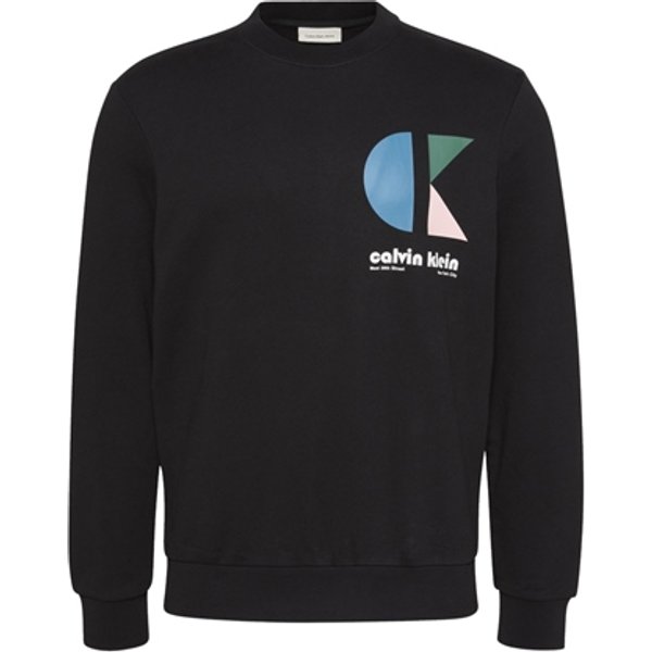Calvin Klein Jeans Bauhaus Graphic Logo Sweatshirt - Black - S