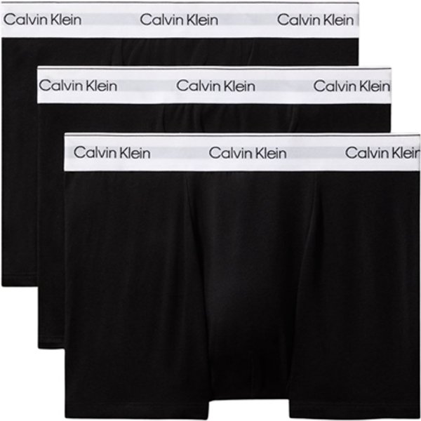 Calvin Klein 3 Pack Relaxed Dart Trunks - Black/White - S