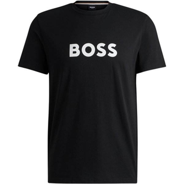 Boss Logo Cotton-jersey T-Shirt - Black - S