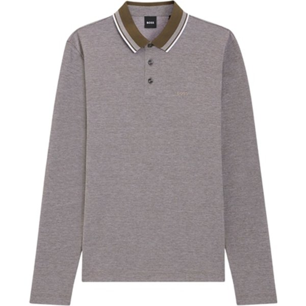 Boss H-Pittman Long Sleeve Polo Shirt - Green - L