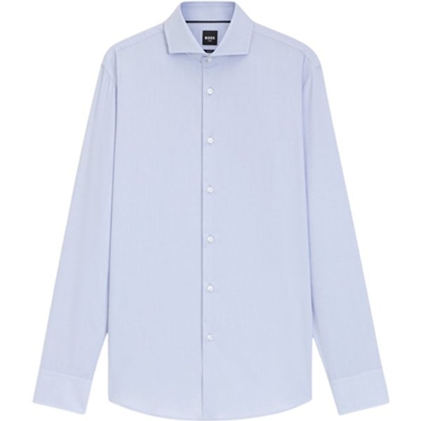 Boss H-Hank Slim-fit Wrinkle Rresistant Oxford Shirt - Blue - XL