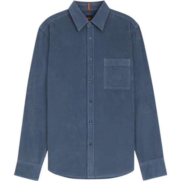 Boss Relegant Cord Shirt - Blue - 2XL