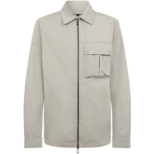 Belstaff Drome Overshirt Cement Grey - Grey - S