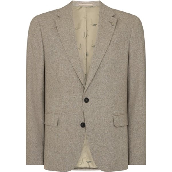 Remus Uomo Alto Slim Fit Wool-Blend Sports Jacket - Stone - 40R