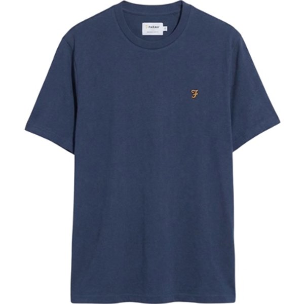 Farah Danny Organic Cotton Regular Fit T-shirt - River Blue - XL
