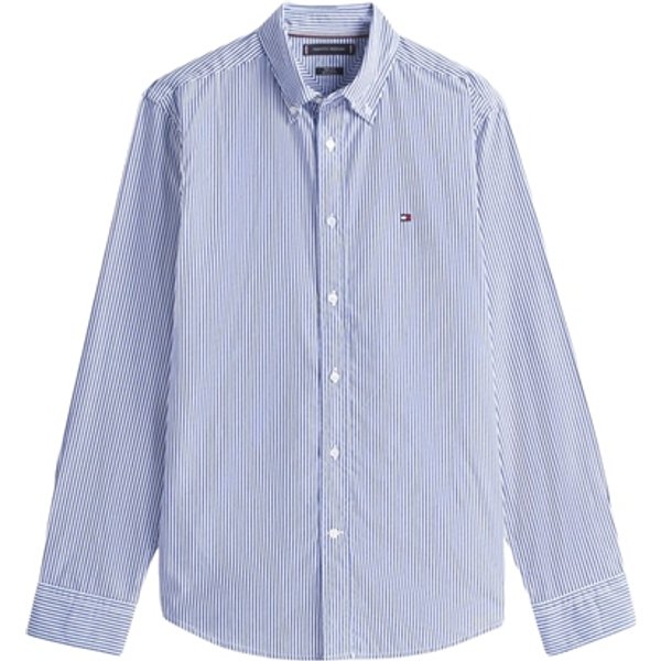 Tommy Hilfiger Core Flex Pop Classic Striped Shirt - Blue - L