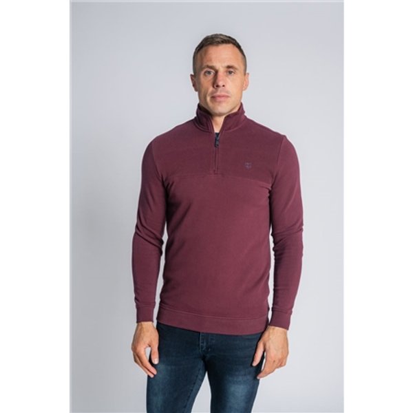 Xv Kings Narbonne Wolf 1/4 Zip Sweatshirt - Plum - 2XL