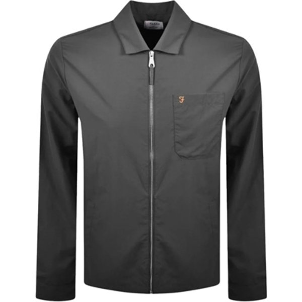Farah Fintoni Zipped Overshirt - Grey - S