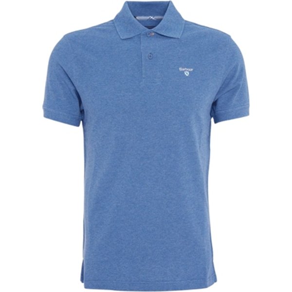 Barbour Tartan Pique Polo Shirt - Dark Blue - XL