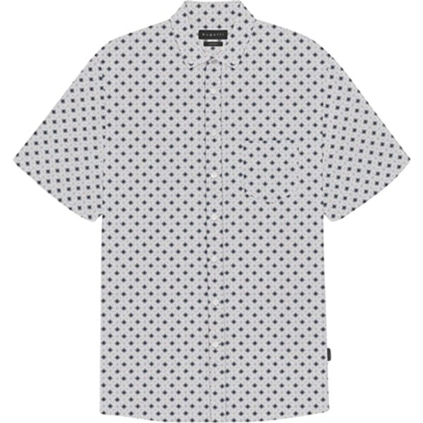 Bugatti Casual Printed SS Shirt - Blue - XL