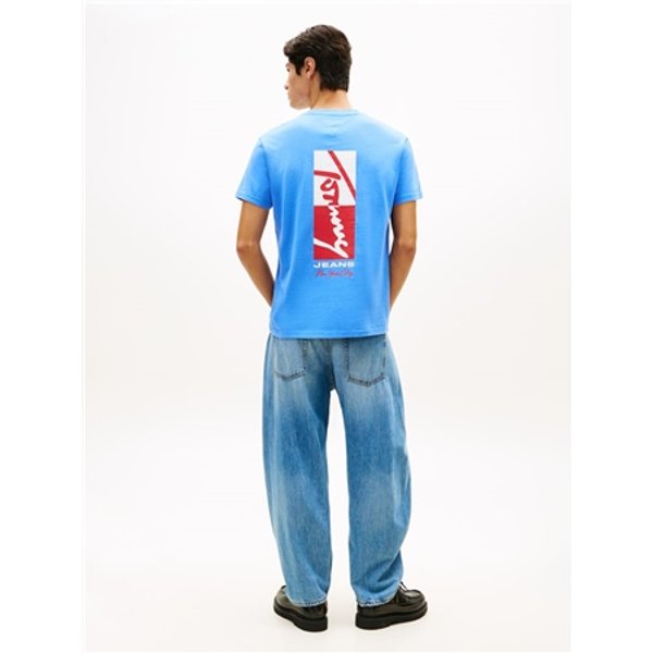 Tommy Jeans Sign Block T-shirt - Blue - S