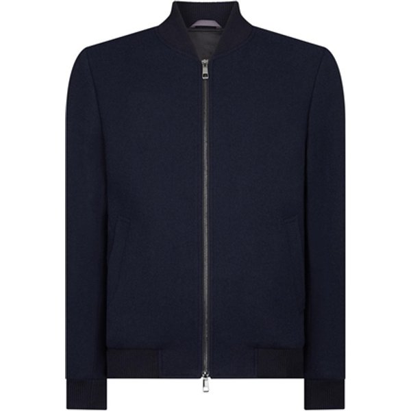 Remus Uomo Remus Flannel Bomber Jacket - Navy - XL