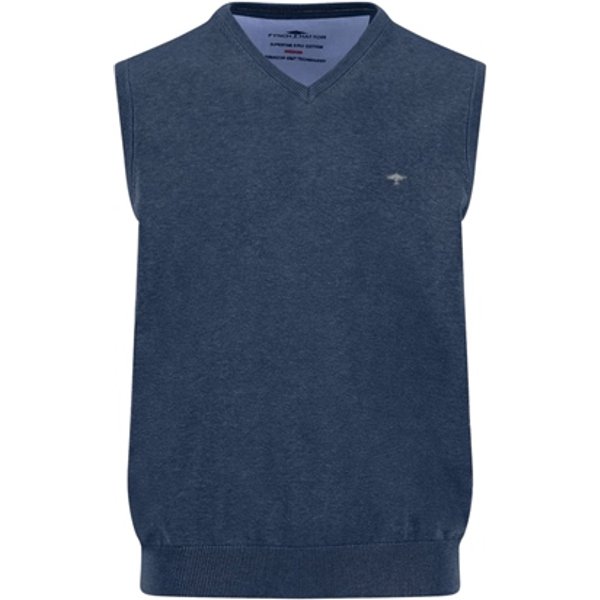 Fynch Hatton Slipover Superfine Sweater - Blue - M