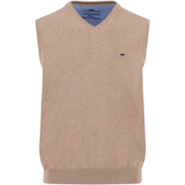 Fynch Hatton Slipover Superfine Sweater - Beige - XL