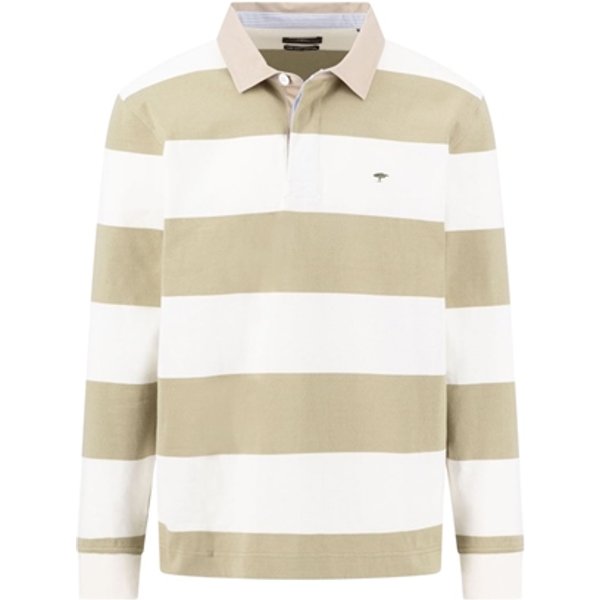 Fynch Hatton Striped Rugby Shirt - Off White - XL