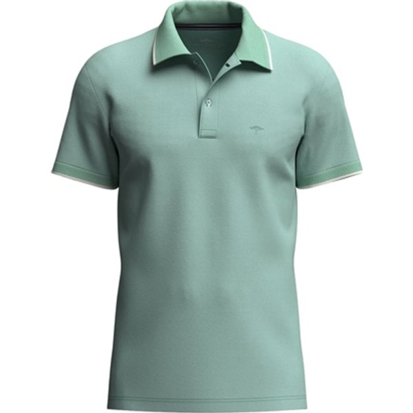 Fynch Hatton Polo 2-Tone Piquee Polo Shirt - Green - M