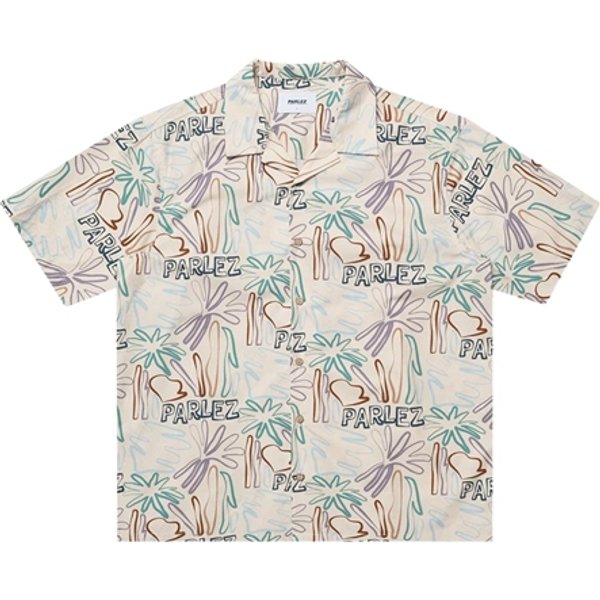 Parlez Cove Short Sleeve Shirt - Beach Print - L