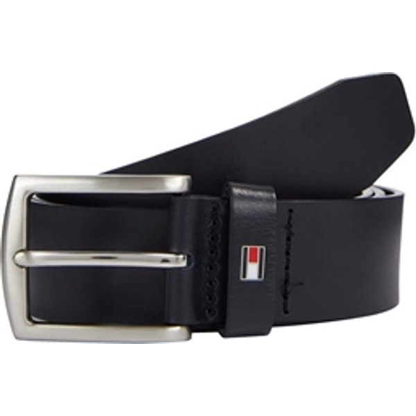 Tommy Hilfiger Leather Belt Denton 3.5 - Navy - 85