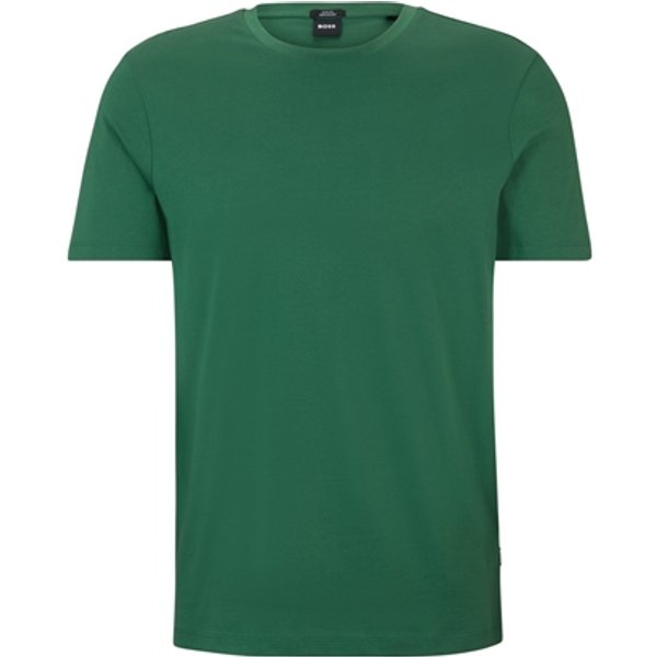 Boss Tessler Mercerised Cotton T-shirt - Green - M