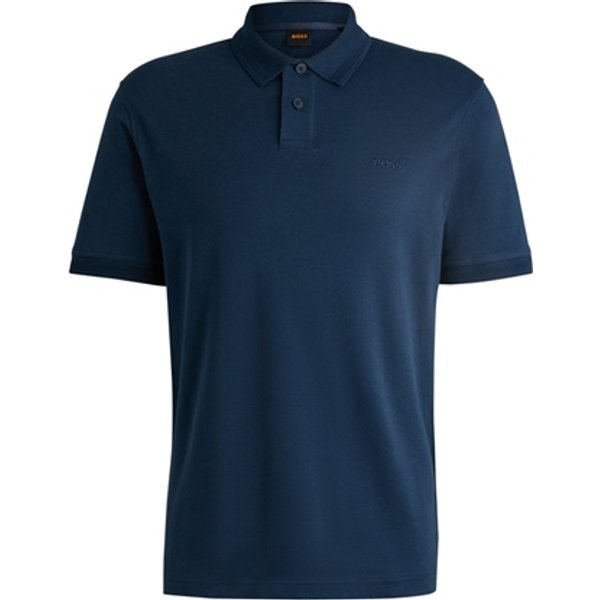 Boss Pe_Interlock Polo Shirt - Blue - XL