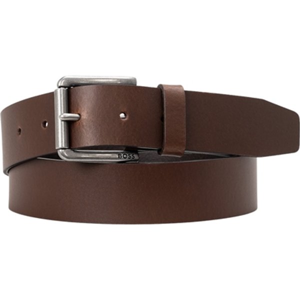 Boss Joris 35mm Leather Belt with Roller Buckle - Brown - 95