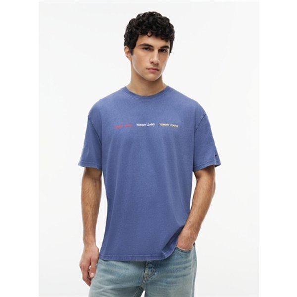 Tommy Jeans Repeat Graphic T-shirt - Blue - S