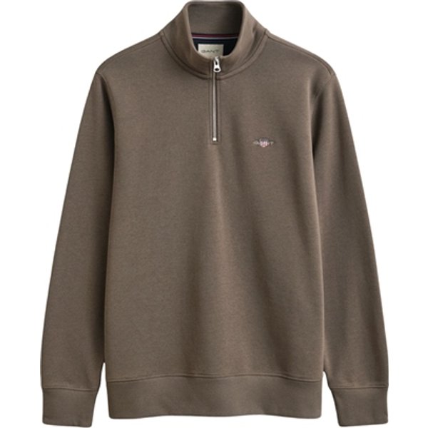 Gant Reg Shield Half Zip Sweatshirt - Beige - M