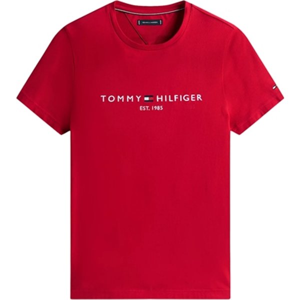 Tommy Hilfiger Tommy Logo Slim Fit T-shirt - Red - S