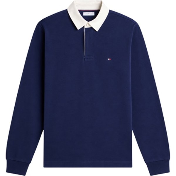 Tommy Hilfiger Essential Solid Rugby Shirt - Navy - L