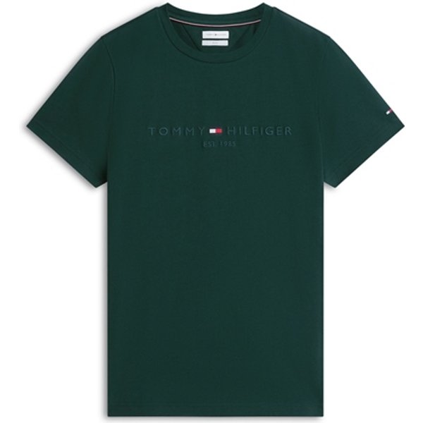 Tommy Hilfiger Tommy Logo Slim Fit T-shirt - Dark Green - M