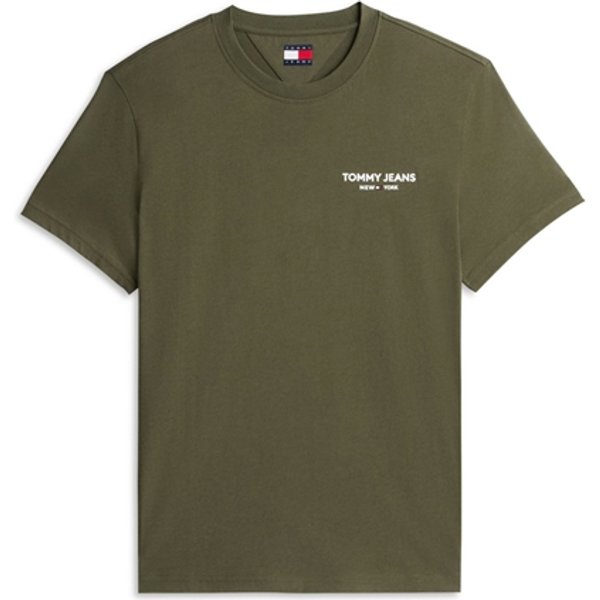 Tommy Jeans Slim Ny Linear Chest T-shirt - Green - M