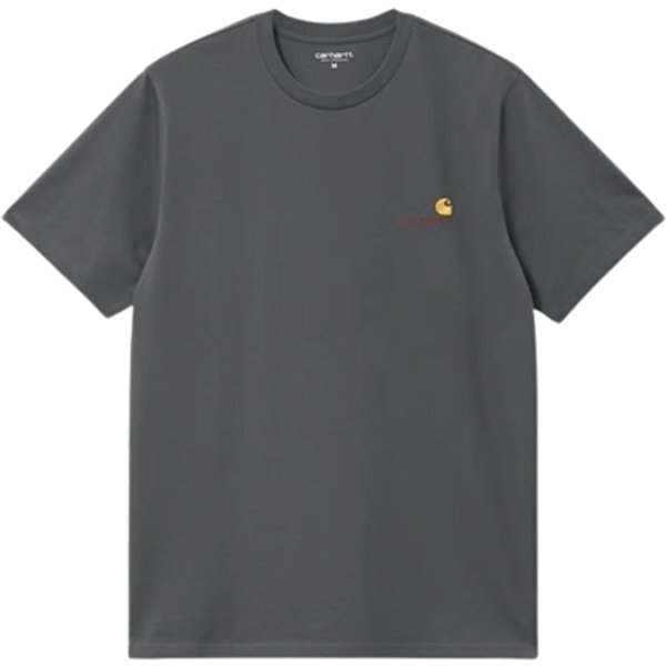 Carhartt S/S American Script T-Shirt - Grey - M