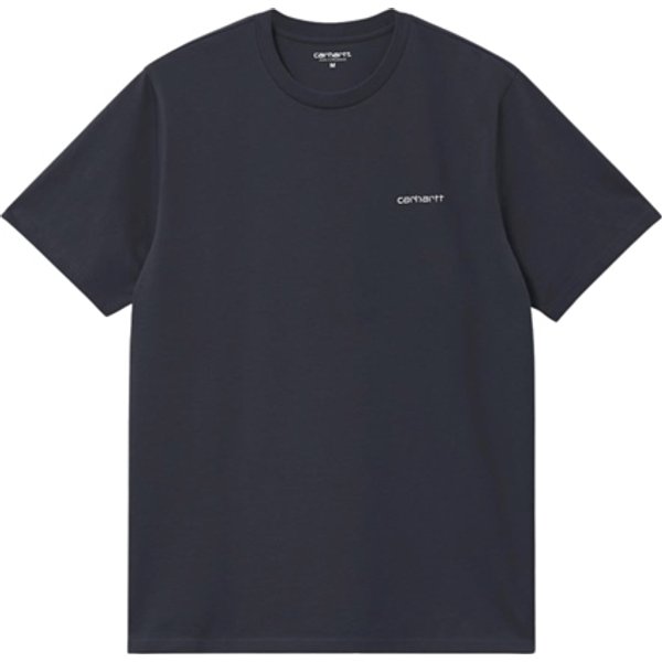 Carhartt S/S Script Embroidery T-Shirt - Navy - M