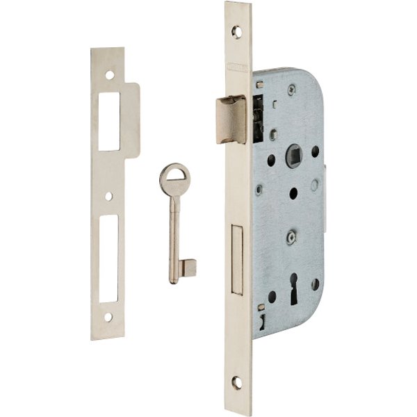 cerradura para cilindro eje 25x85 mm níquel