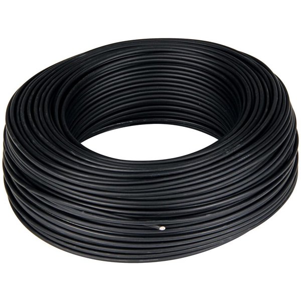 Cable h07v-k 1x2,5mm negro rollo 25m