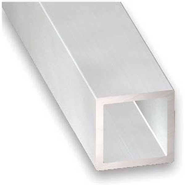 Tubo cuadrado aluminio bruto 100 x 2 x 2 cm