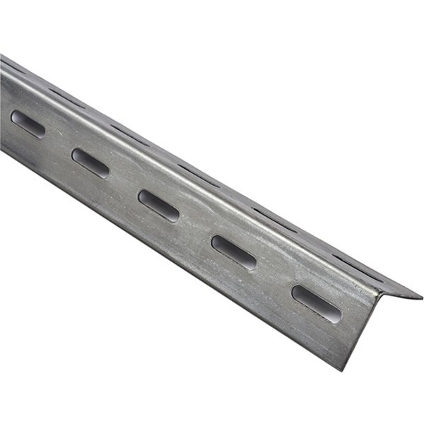 ángulo perforado de acero laminado 250 x 3,8 x 3,8 cm