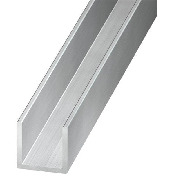 Perfil u de aluminio 200 x 2,0 x 2,2 cm - 1,5 mm