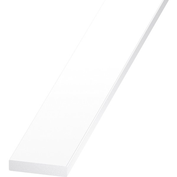 Perfil liso pvc 200 x 4 x 0,3 cm