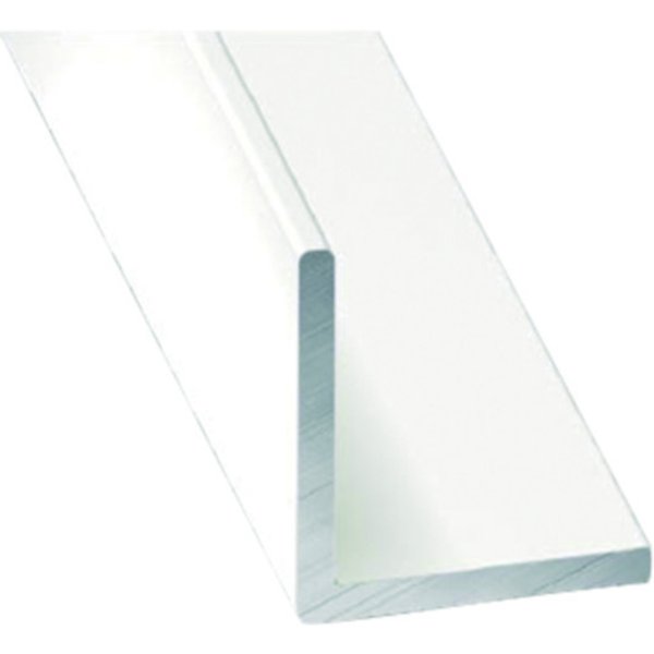 ángulo de aluminio blanco 250 x 3 x 3 cm