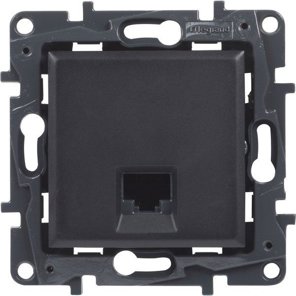 Toma rj45 cat 6 utp antracita legrand