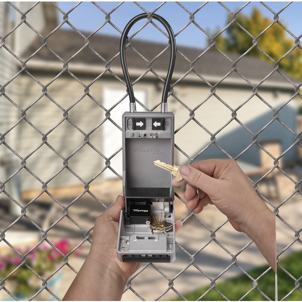 Cofre guardallaves con cable para colgar masterlock